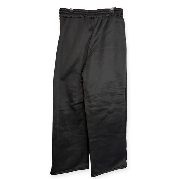 SHEIN‎ Black Wide Leg Sweatpants Drawstring Waist Loungewear Pants Women's L - Picture 2 of 3